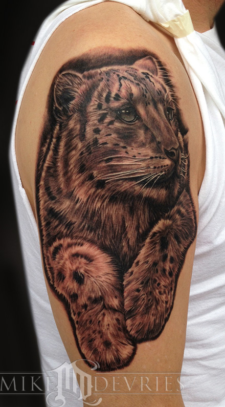 Tattoos - Snow Leopard Tattoo - 73300